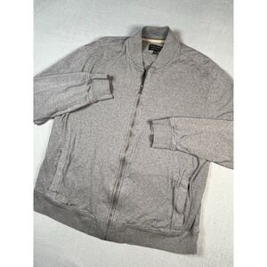 Banana Republic Lux Touch Performance XL Bomber Zip Up Jacket 100% Cotton